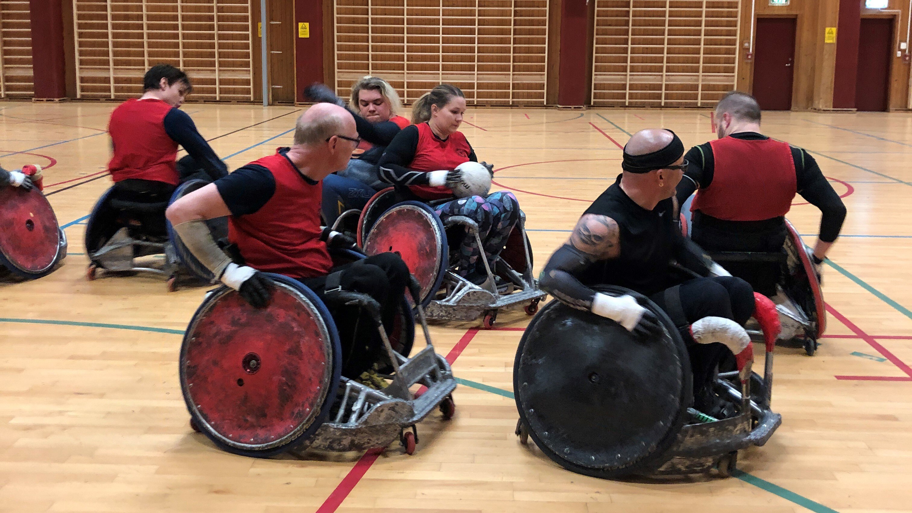 Oslo rullestolrugby på trening