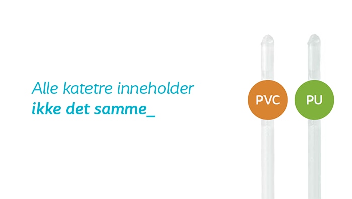 PVC vs PU på to kateter