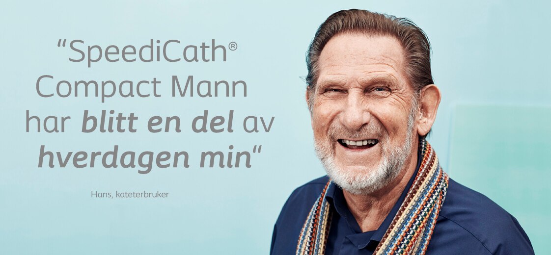 Hans, kateterbruker